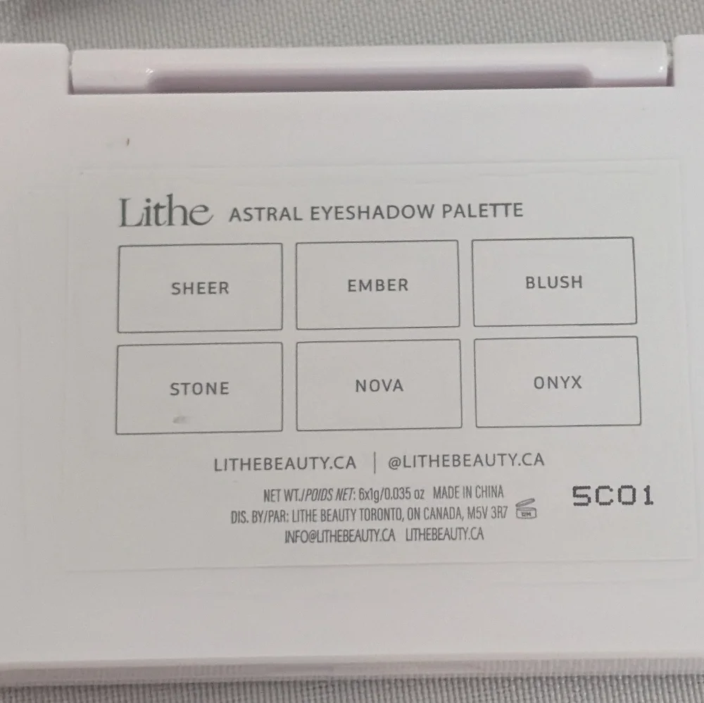 Lithe Astral Eyeshadow Palette - Neutral and Bold Shades NIB